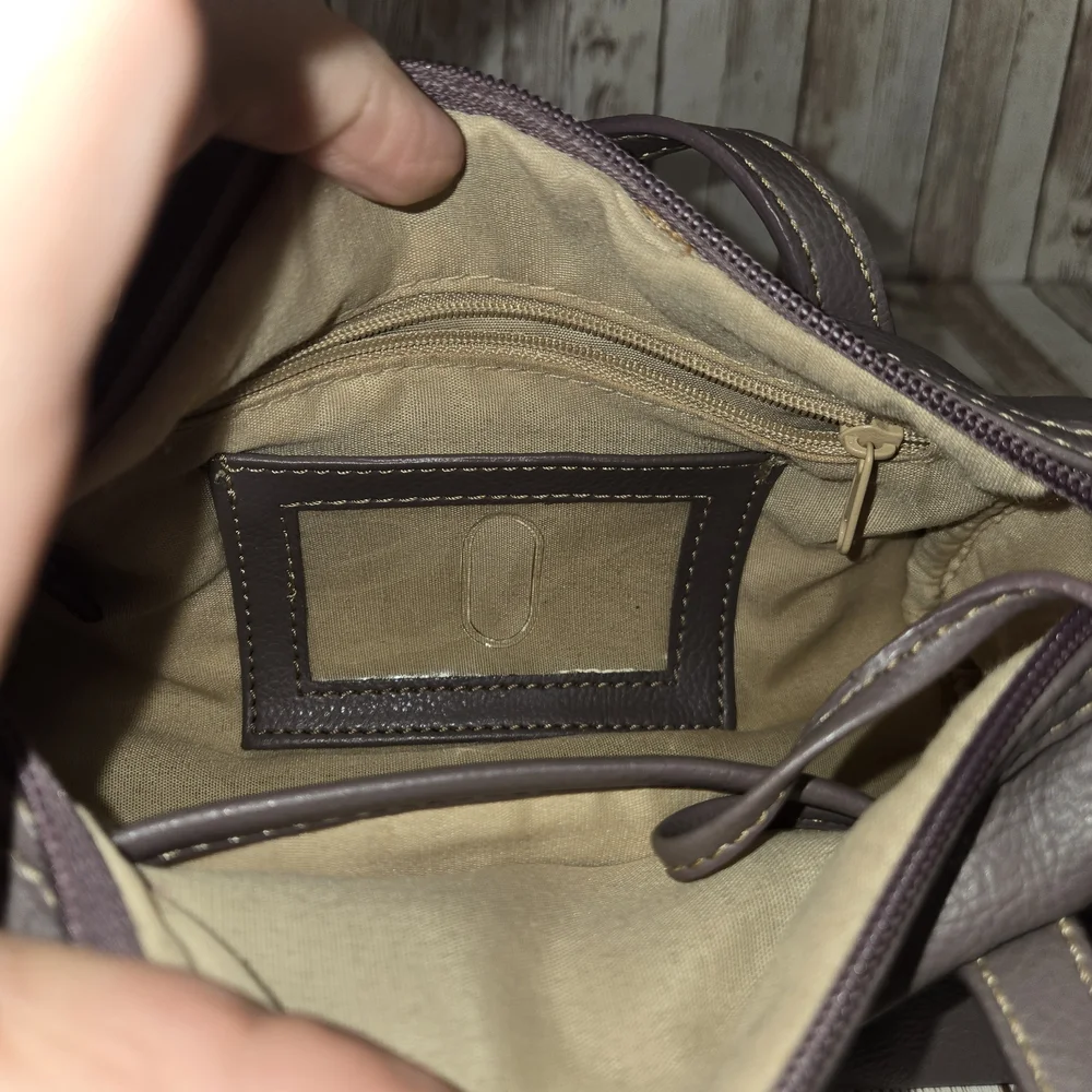 Nine West Powder Lavender Mini Barrel Purse Double Strap w/ Mirror Small Handbag - Picture 12 of 13